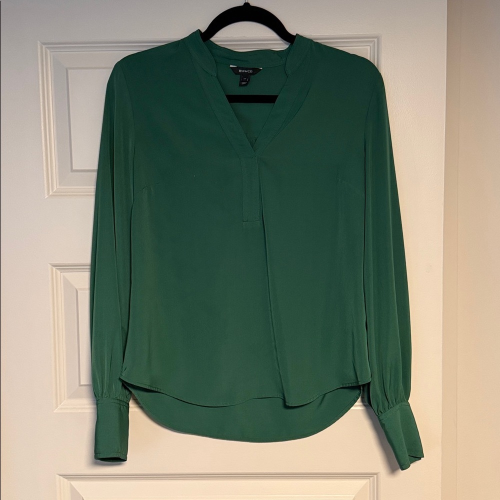 RW&CO. Teal Long Sleeve Top